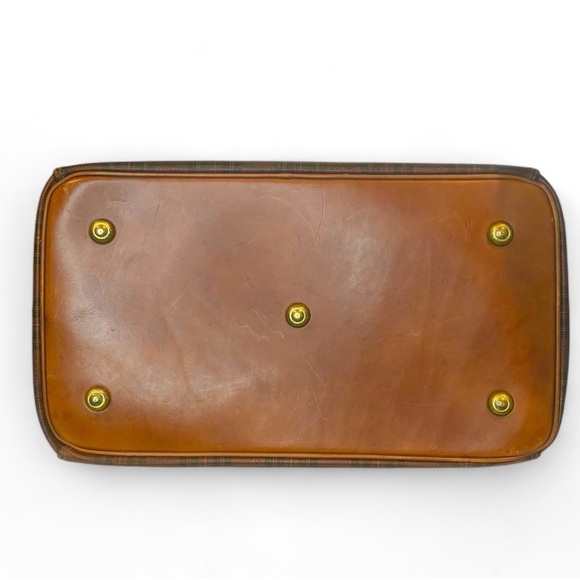 RALPH LAUREN Tartan Plaid Doctor's Boston Weekend Suitcase Briefcase Travel Bag - Picture 10 of 17